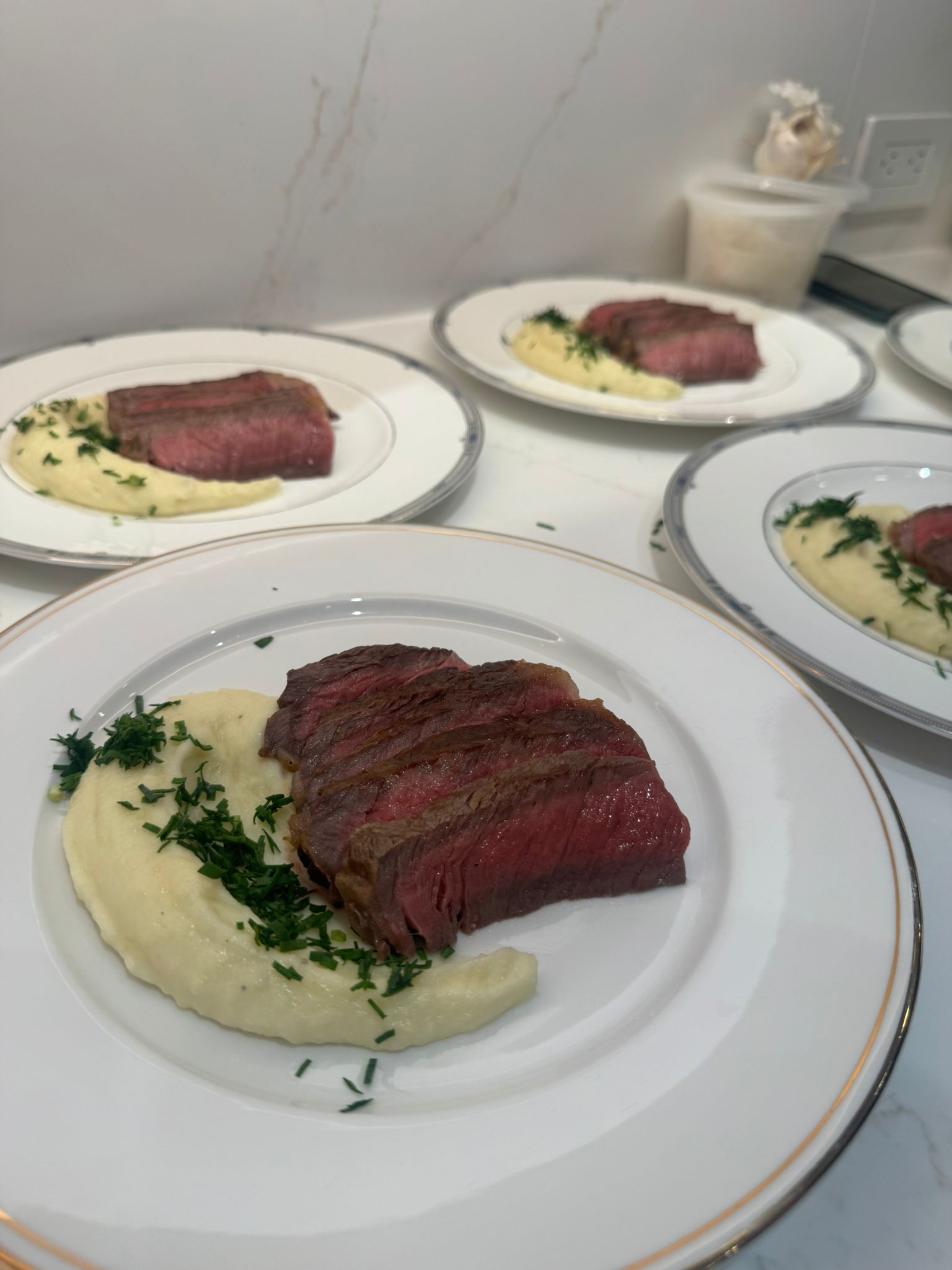 Fresh ingredients and private chef preparation